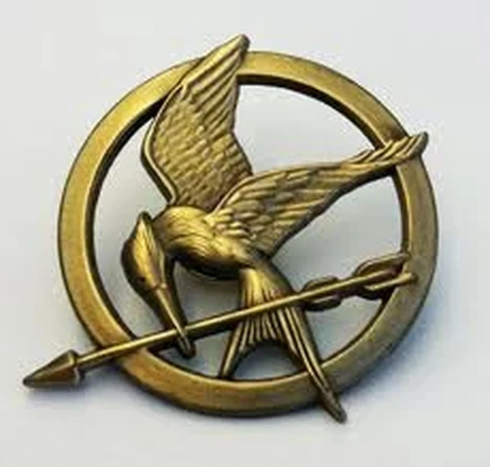 Pin Mockingjay yang terdapat dalam film The Hunger Games