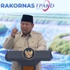 Presiden Prabowo Subianto berpidato di Rakornas TPAKD Tahun 2026, Jakarta, 22 Oktober 2026.