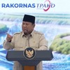 Presiden Prabowo Subianto berpidato di Rakornas TPAKD Tahun 2026, Jakarta, 22 Oktober 2026.