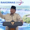 Presiden Prabowo Subianto berpidato di Rakornas TPAKD Tahun 2026, Jakarta, 22 Oktober 2026.