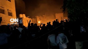Detik-detik Ledakan Besar di Kamp Pengungsian Gaza