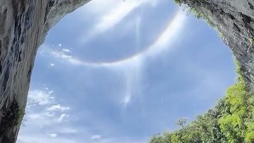 Penampakan Fenomena Langka Air Terjun di Langit Brazil