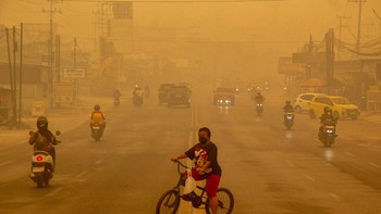 Lonjakan Titik Panas di Kalteng, Kabut Asap Pekat Membekap Palangka Raya