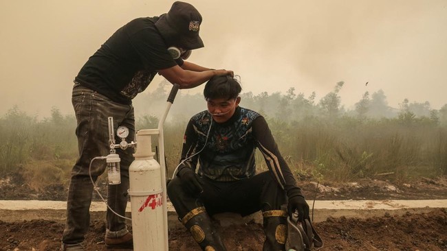 Lonjakan Titik Panas di Kalteng, Kabut Asap Pekat Membekap Palangka Raya