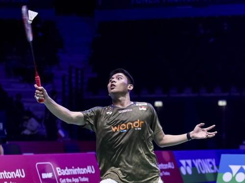 Pebulutangkis tunggal putra Indonesia, Moh Zaki Ubaidillah di French Open 2026.