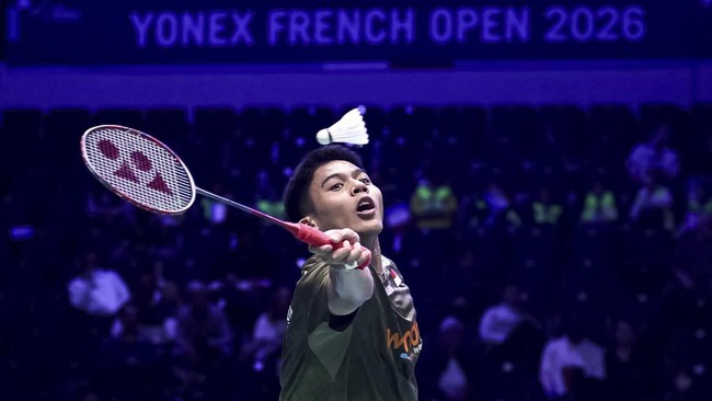 Pebulutangkis tunggal putra Indonesia, Moh Zaki Ubaidillah di French Open 2026.