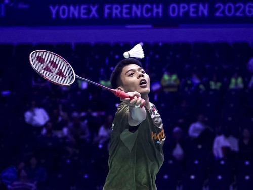 Pebulutangkis tunggal putra Indonesia, Moh Zaki Ubaidillah di French Open 2026.