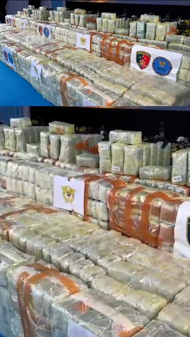 Penampakan Barang Bukti Penyeludupan 1 Ton Ketamin di MT Global 168