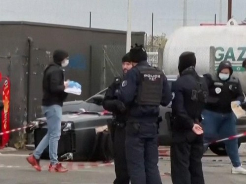 Situasi TKP Insiden Penembakan dekat Paris Tewaskan 1 Orang
