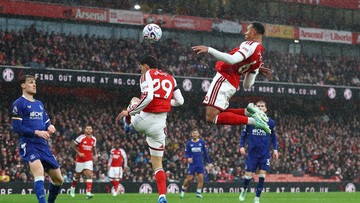 Hasil Liga Inggris: 2 Bek Tengah Cetak Gol, Arsenal Tempel Man City