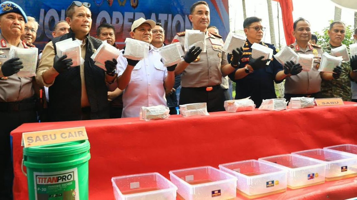 Polisi Gerebek Laboratorium Sabu di Aceh, Sita 1,2 Ton Narkotika