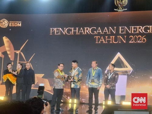 PLN Nusantara Power hingga Eco Prima Raih Penghargaan Energi Subroto 2026 di Jakarta, Jumat (23/10/2026). (CNN Indonesia/Dhiaz)