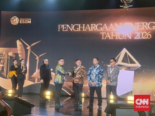Pemprov Jakarta hingga Pertamina Hulu Mahakam Raih Penghargaan Energi Subroto 2026 di Jakarta, Jumat (23/10). (CNN Indonesia/Dhiaz)