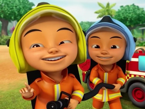 Upin Ipin dalam episode Sedia Menyelamat di season 6.