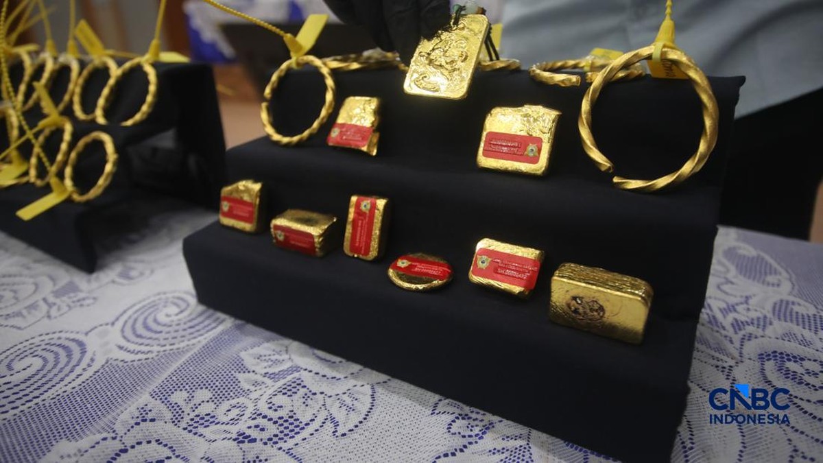 Penampakan Emas Ilegal 25,88 Kg Senilai Rp61 M, Diamankan Bea Cukai