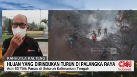 Hujan yang Dirindukan Turun di Palangka Raya