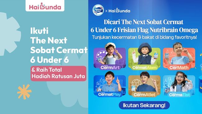 Ikuti The Next Sobat Cermat 6 Under 6 dan Raih Total Hadiah Ratusan Juta