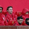 Soccer Football - Premier League - Manchester United v AFC Bournemouth - Old Trafford, Manchester, Britain - October 25, 2026 Manchester United's Bruno Fernandes watches on with teammates from the substitutes bench REUTERS/Chris Radburn EDITORIAL USE