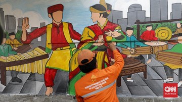 FOTO: Menghadirkan Nuansa Budaya Jakarta di Trotoar Kebayoran Lama - Infolitik