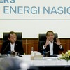 Menteri Koordinator Bidang Hilirisasi dan Transisi Energi / Menteri ESDM Bahlil Lahadalia saat konferensi pers tentang ketahanan energi nasional, Senin (26/10/2026).