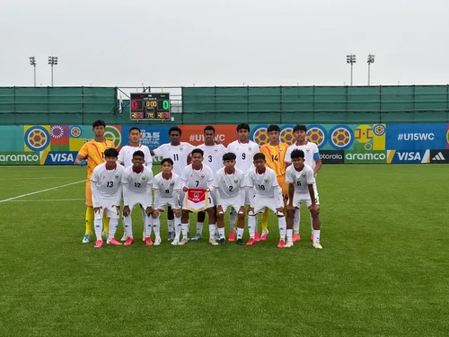 Timnas Indonesia U-15 bermain imbang 1-1 dengan Bangladesh dalam Piala Dunia U-15 dan FIFA Festival 2026.