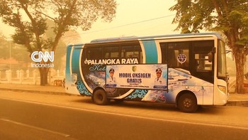 Bus Oksigen di Palangka Raya Bantu Warga Terdampak Karhutla