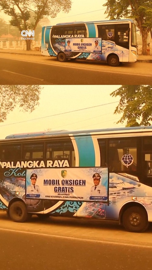 Bus Oksigen di Palangka Raya Bantu Warga Terdampak Karhutla