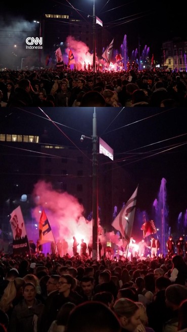Gerakan Student List Geser Rezim Vucic, Ribuan Orang Bergembira