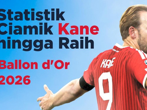 INFOGRAFIS : Statistik Ciamik Kane hingga Raih Ballon d'Or 2026