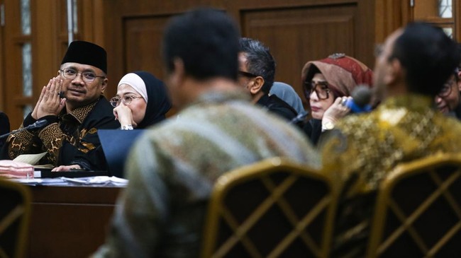 Auditor BPK Muhammad Ramadhani menjelaskan metode perhitungan kerugian keuangan negara kasus dugaan korupsi kuota haji tambahan tahun 2023-2024 di persidangan mantan Menteri Agama Yaqut Cholil Qoumas.