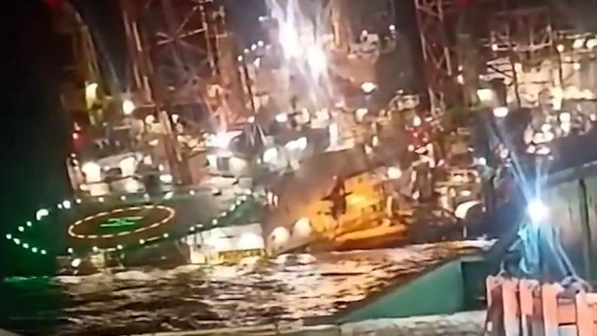 Detik-detik Rig Minyak di Gabon Tenggelam, 1 Pekerja Tewas