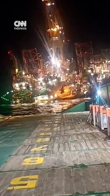 Detik-detik Rig Minyak di Gabon Tenggelam, 1 Pekerja Tewas