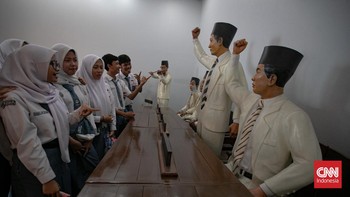 Suasana Museum Sumpah Pemuda, Jakarta Pusat, Rabu (28/10/2026). Kegiatan tersebut digelar untuk mengenang salah satu tonggak penting dalam sejarah perjuangan bangsa Indonesia. (CNN Indonesia/Adi ibrahim)