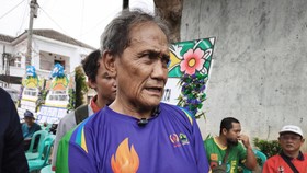 Pelatih Perguruan Silat Naga Hitam Indonesia Cabang Semarang, Suyoto, saat ditemui di rumah duka Ayudiah Rivana Tridiandinita di Kelurahan Gedawang, Kecamatan Banyumanik, Kota Semarang, Rabu (28/10/2026).