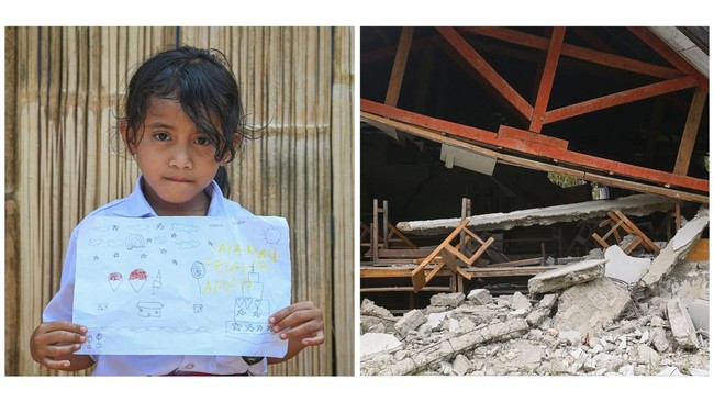 Anak-Anak Penyintas Gempa NTT Curahkan Mimpi yang Tersisa