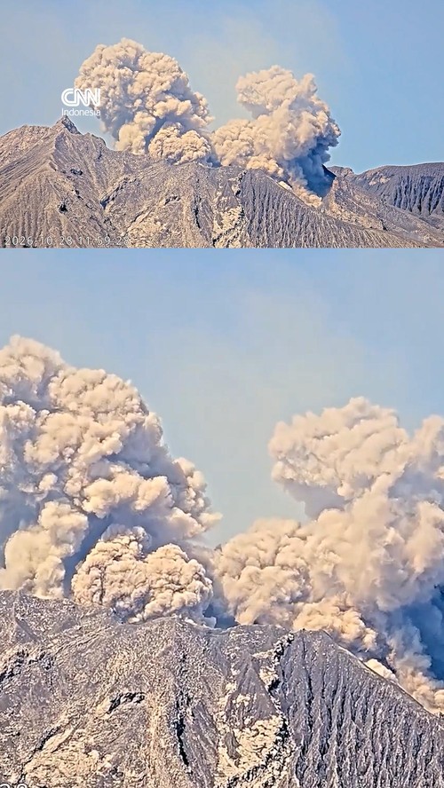 Gunung Sakurajima Kembali Erupsi, Abu Vulkanik Membubung 2.200 Meter