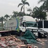 Kronologi Kecelakaan Dua Truk di Depan Gedung DPR