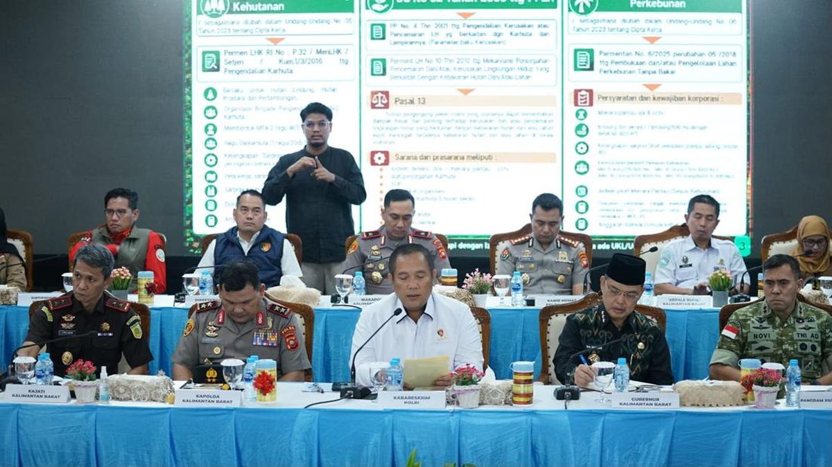 Polri Tetapkan 20 Korporasi dalam Kasus Karhutla, 4 Perusahaan Asing