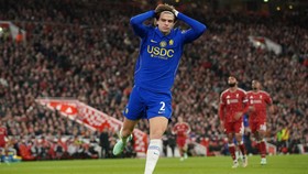 Soccer Football - Carabao Cup - Fourth Round - Liverpool v Chelsea - Anfield, Liverpool, Britain - October 28, 2026 Chelsea's Marco Palestra reacts REUTERS/Ian Hodgson EDITORIAL USE ONLY. NO USE WITH UNAUTHORIZED AUDIO, VIDEO, DATA, FIXTURE LISTS, CL