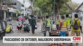 Malioboro Yogyakarta, kericuhan Malioboro, demo Sumpah Pemuda, aksi bersih-bersih, Pemda DIY, Pemkot Yogyakarta, fasilitas umum rusak,