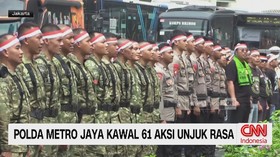 Polda Metro Jaya, pengamanan demonstrasi, 61 aksi unjuk rasa, demo Jakarta, pengamanan humanis, aksi masyarakat,