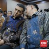 Wakil Menteri Imigrasi dan Pemasyarakatan (Wamen Imipas) periode 20242026 Silmy Karim menjalani sidang perdana kasus dugaan pemerasan pengurusan izin tinggal warga negara asing, di Pengadilan Tindak Pidana Korupsi pada Pengadilan Negeri Jakarta Pusat