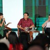 Ekonom senior, Thomas Trikasih Lembong atau Tom Lembong hadir di peringatan 98 Sumpah Pemuda yang digelar DPP PDIP pada Rabu (28/10).