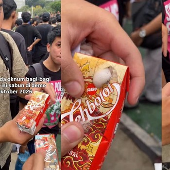 Teh Botol Sosro Buka Suara soal Produk Diduga Berbusa-Berbau Sabun saat Demo di Jakarta