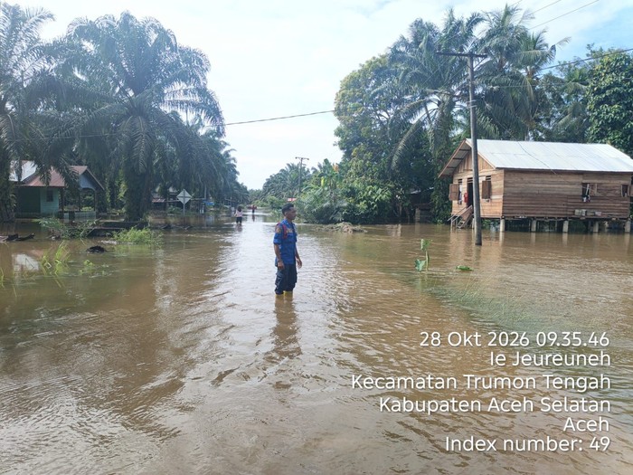 Banjir di Aceh Selatan (dok. BNPB)