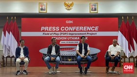 Pusat Pengelolaan Komplek Gelora Bung Karno (PPKGBK) menargetkan rumput baru Stadion Utama Gelora Bung Karno (SUGBK) siap digunakan pada akhir April 2027.Penggantian rumput dilakukan bersamaan dengan pengembangan Field of Play (FOP) atau area permain