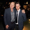NEW YORK, NY - MAY 19: Actors Patrick Stewart and James McAvoy attend the after party for a screening of "Filth" hosted by Magnolia Pictures and The Cinema Society at Landmark Sunshine Cinema on May 19, 2014 in New York City.   Stephen Lovekin/Getty