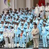 Presiden Prabowo Subianto memberi bonus kepada atlet Asian Games dan Asian Para Games 2026 di Kompleks Istana Kepresidenan, Jakarta, Kamis (29/10/2026).