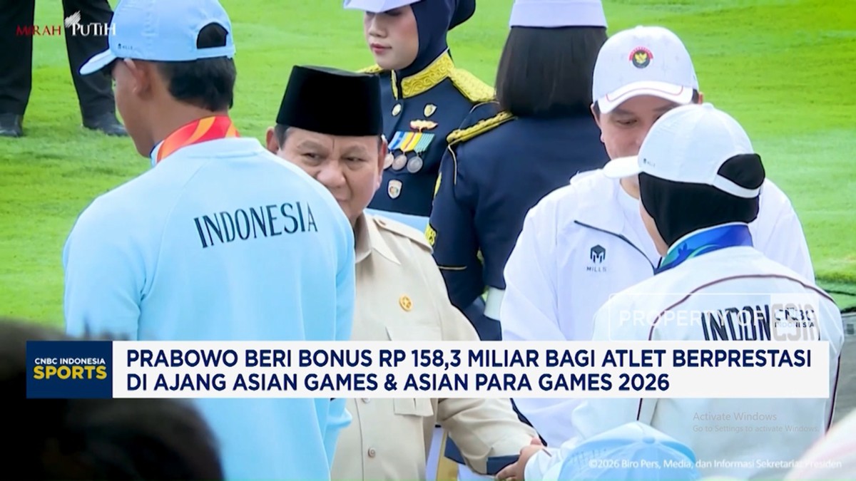 Prabowo Beri Rp 158,3 M ke Juara Asian Games dan Asian Para Games 2026