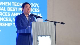 Ketua Dewan Perwakilan Daerah (DPD) RI Sultan Baktiar Najamudin saat membuka pertemuan investor Dan pelaku industry property Indonesia - China Bridge Forum di Bali pada Kamis (29/10).